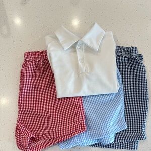 Sunshine Smocks Polo & Gingham Shorts
